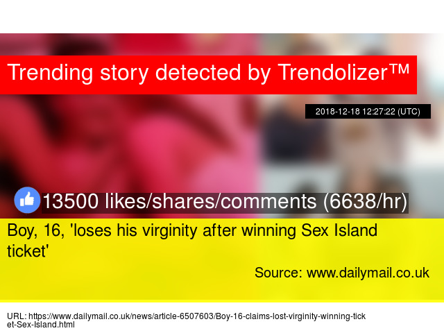 His lost virginity did not Apologise, his lost virginity brilliant phrase