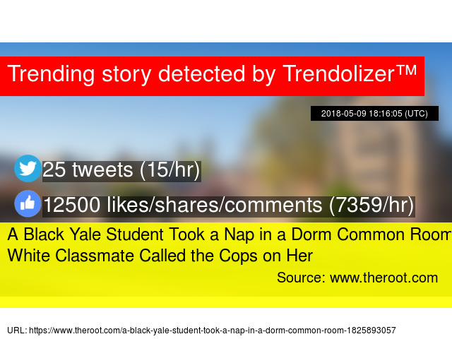 A Black Yale Student Took A Nap In A Dorm Common Room A