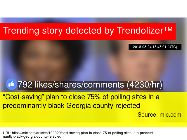 cost saving plan to close 75 of polling sites in a predominantly saving sites
